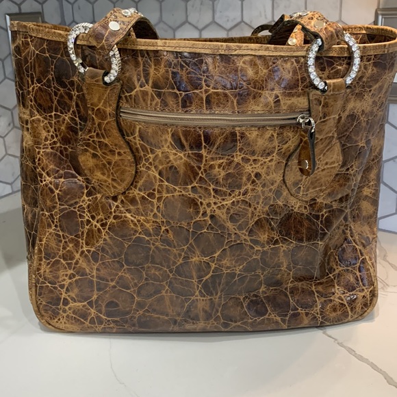 Original Raviani Leather Crystal Hair on Hyde Purse - Picture 3 of 12